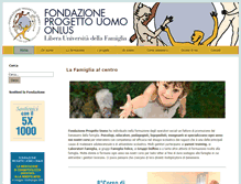 Tablet Screenshot of fondazioneprogettouomo.it